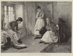 Overleg met de Wijze Vrouw door Henry Meynell Rheam
